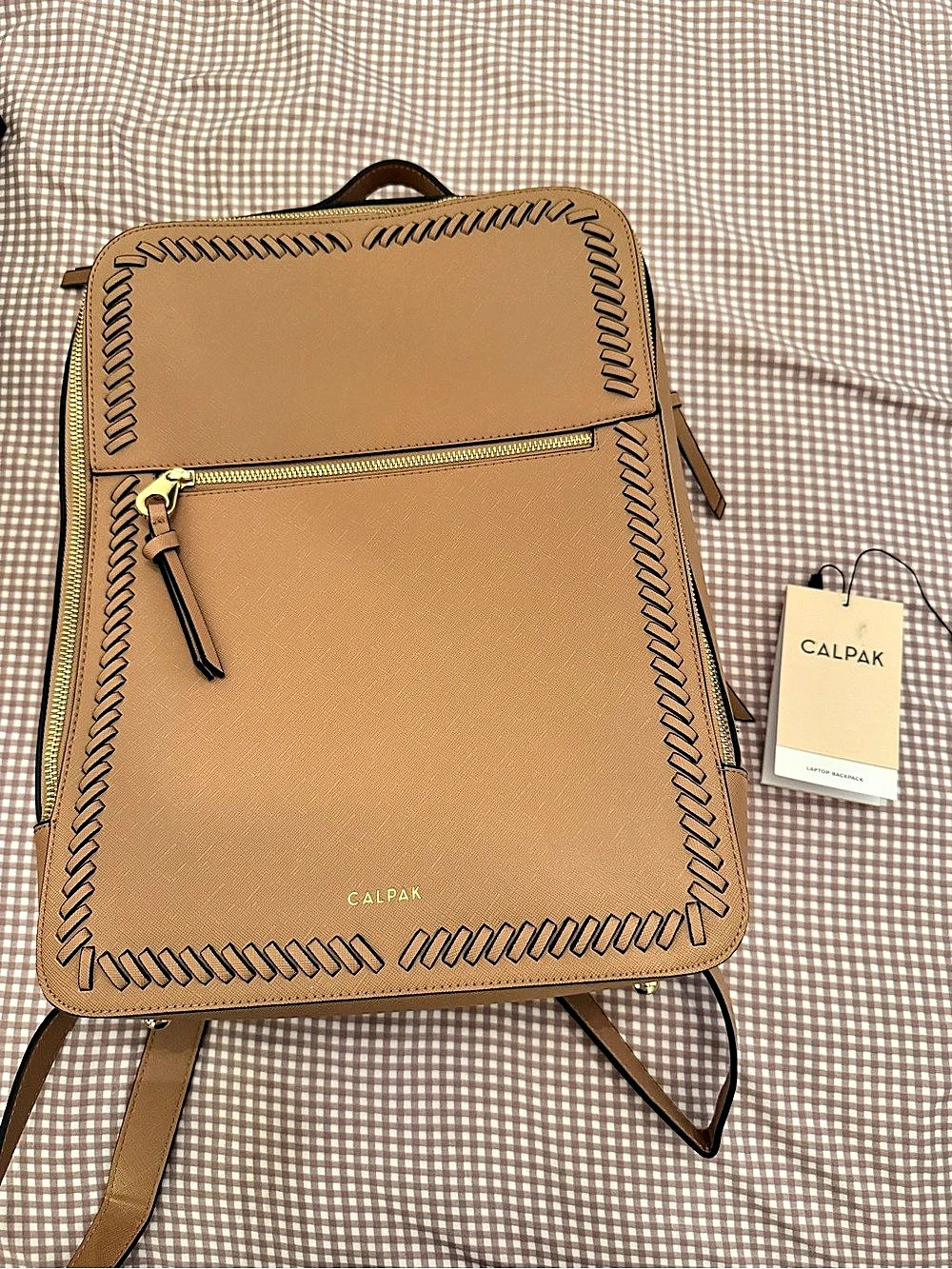 NWT CALPAK Kaya 15-Inch Laptop Backpack Brown